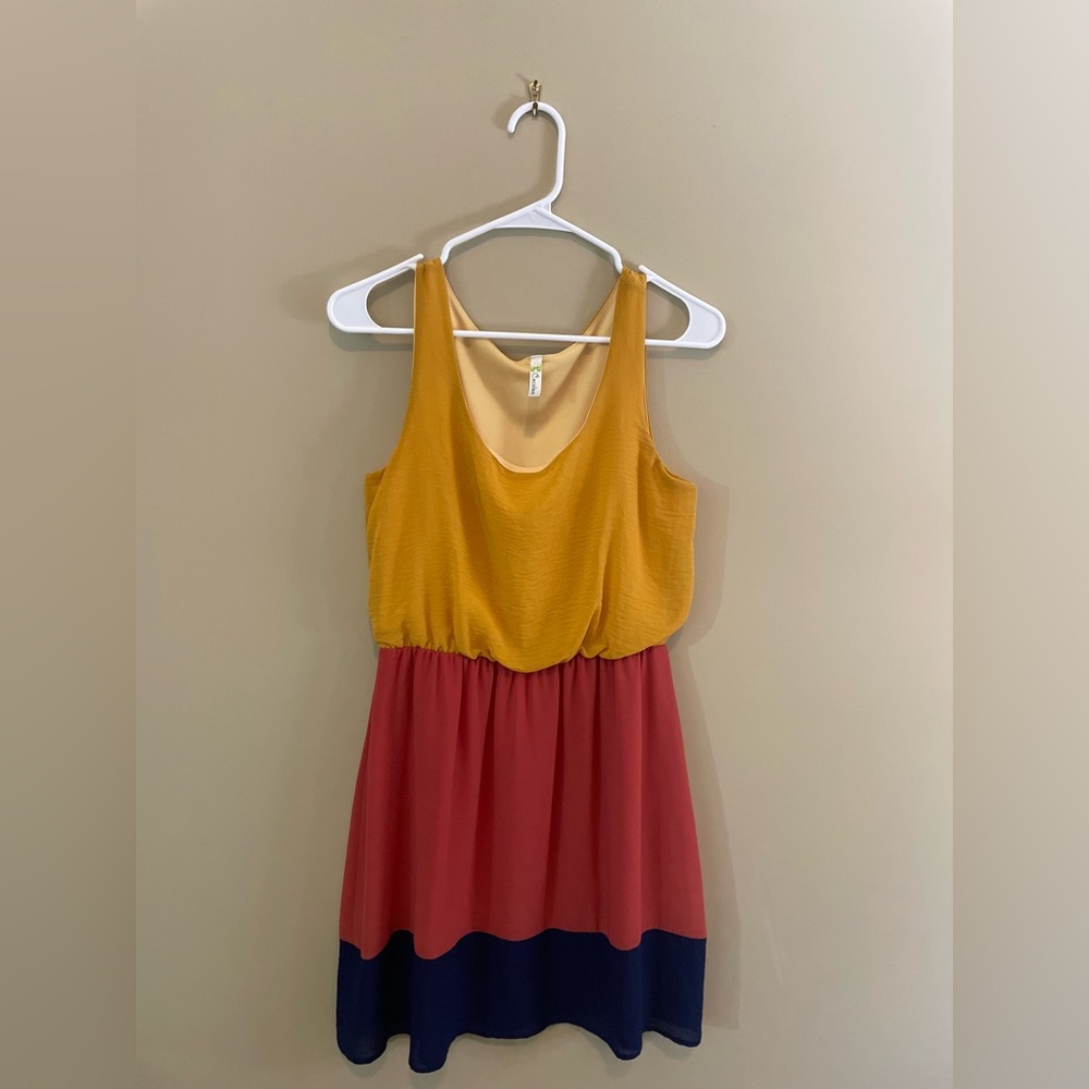 COCOLOVE Women’s Boutique Dress, color block, Sz M